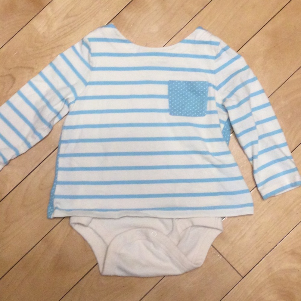 Baby Gap Top with one piece bodysuit underneath